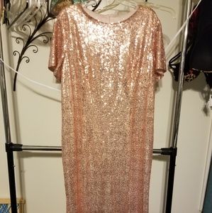 Rosegold Bridemaid Dress + Gown + Formal